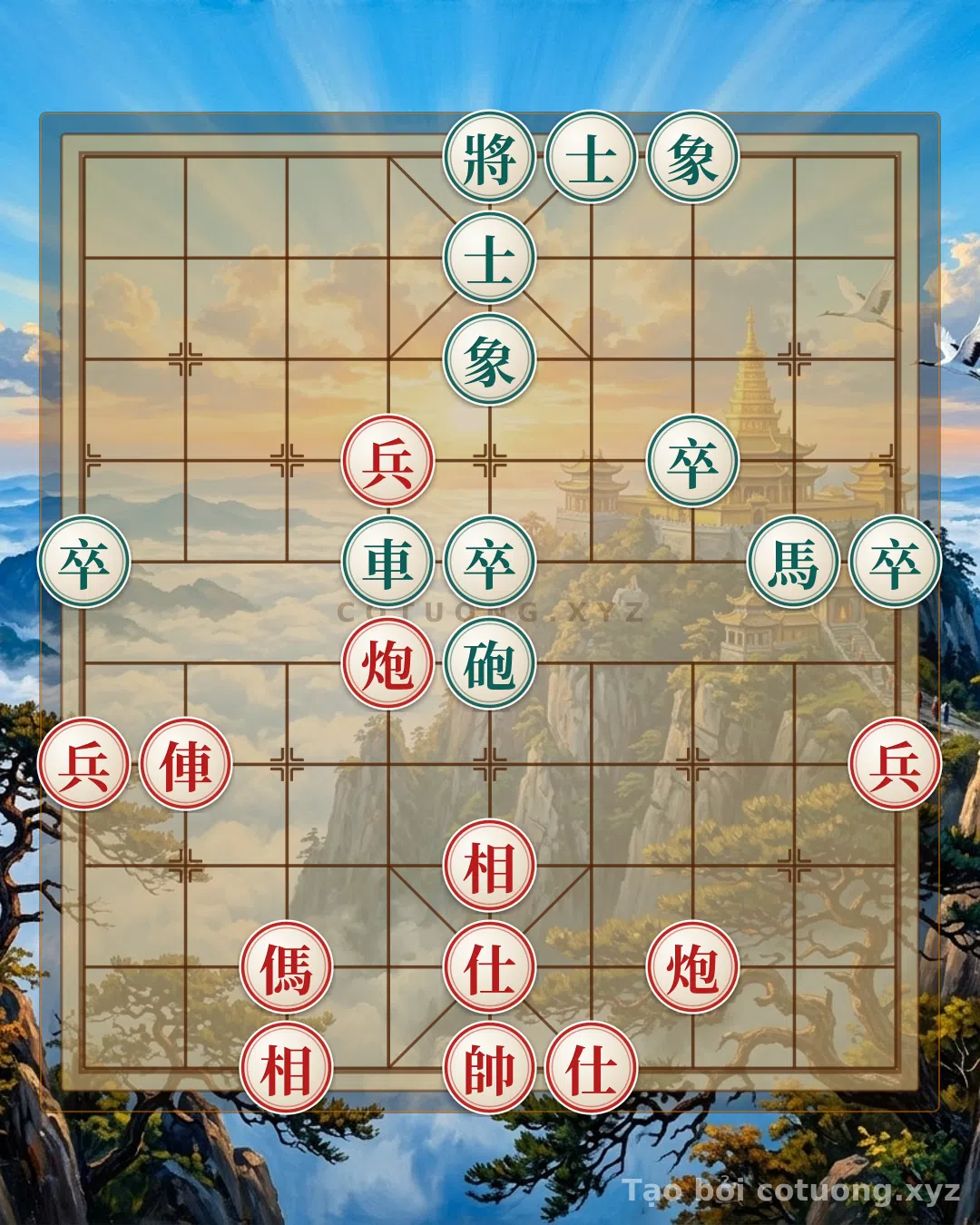 Thử Thách: Cạm bẫy 'Pháo Đỏ lộ 6' - Chiến thuật chết người trong thế cờ 'Tướng Đen lộ 5 hàng 10' - Bạn có thể giải được?