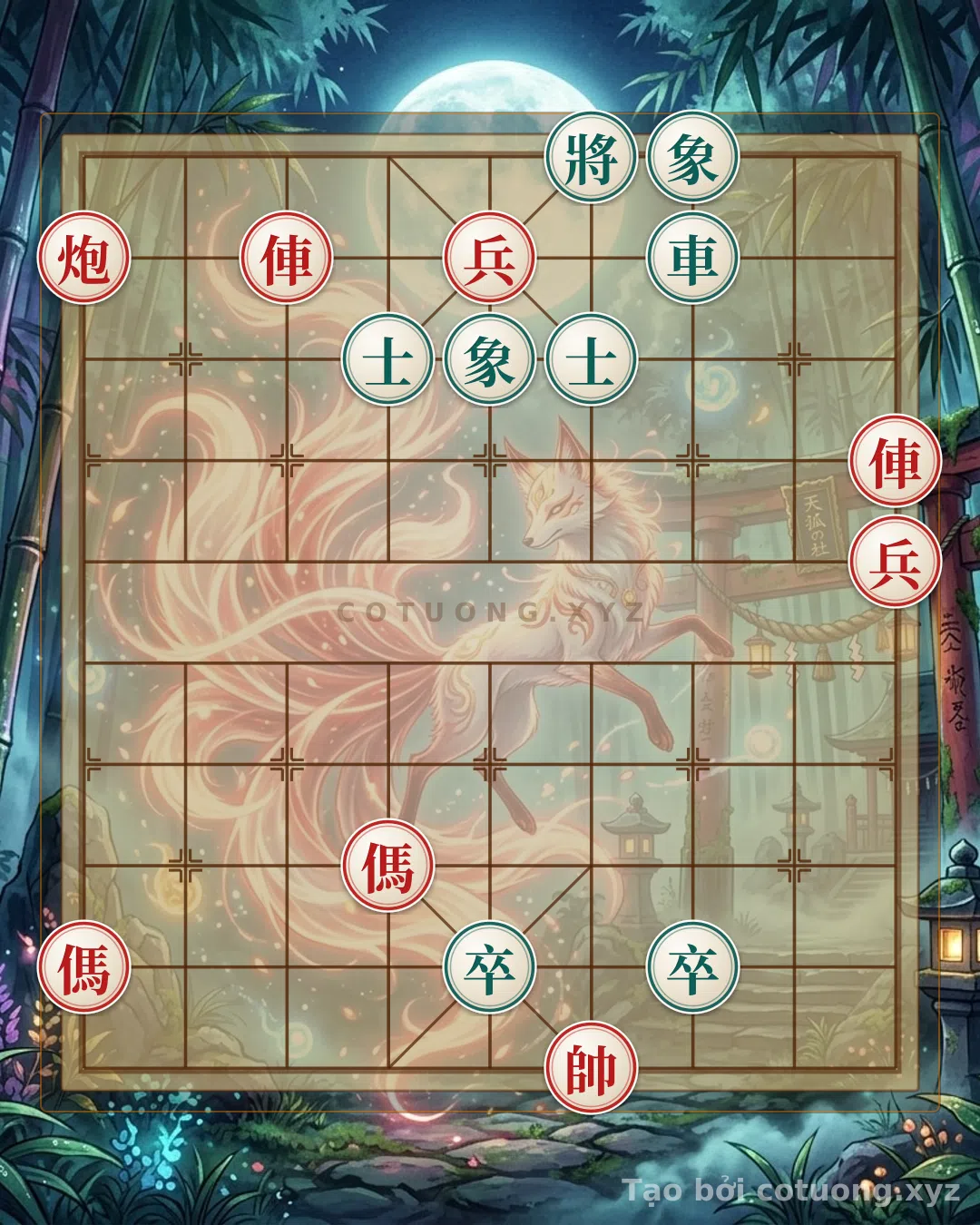 Thế cờ: Xiangqi (Chinese Chess): Defeating the Double Black Horses - Red Rook and Cannon Strategy — Cờ Tướng Online