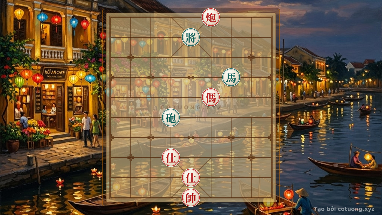 Thế cờ: Xiangqi Tactics: Cannon Horse 2 Advisors vs. Cannon Horse - Ruthless Strategy for the Red Player — Cờ Tướng Online