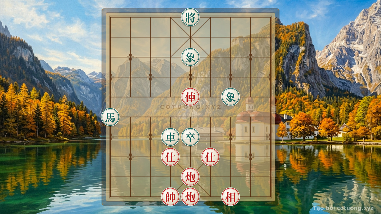 Thế cờ: Xiangqi Master's Secret: When the Red Chariot and Cannon Threaten, the Black Horse Dies in Silence — Cờ Tướng Online