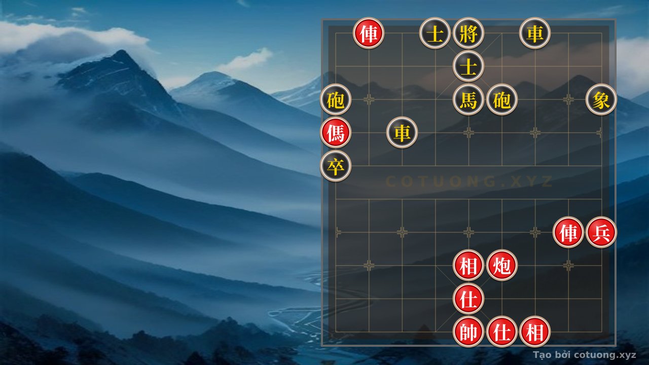 Thế cờ: Xiangqi Master: The Classic Battle of the Black Chariot vs. Red Chariot - Tactical Tips for the Red Player — Cờ Tướng Online