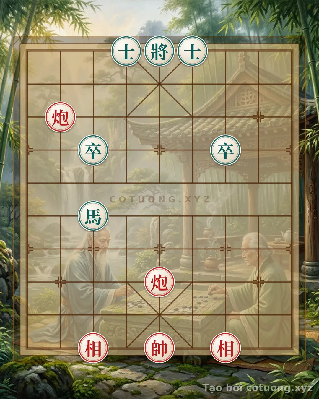 Thế cờ: Battle of the Immortals: Red Defeats Black in 10 Moves - Xiangqi Strategy Secrets — Cờ Tướng Online