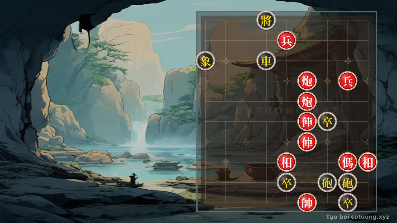 Thế cờ: Xiangqi: Strategy 'Empty Red Cannon' - Winning Tips for the Crimson Fortress — Cờ Tướng Online