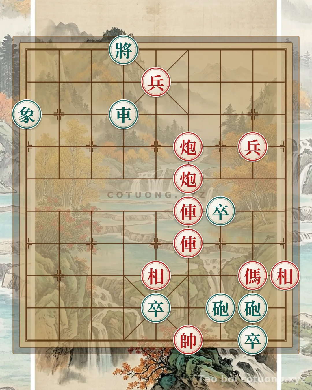 Challenge: Xiangqi: Strategy 'Empty Red Cannon' - Winning Tips for the Crimson Fortress - Can you solve it?