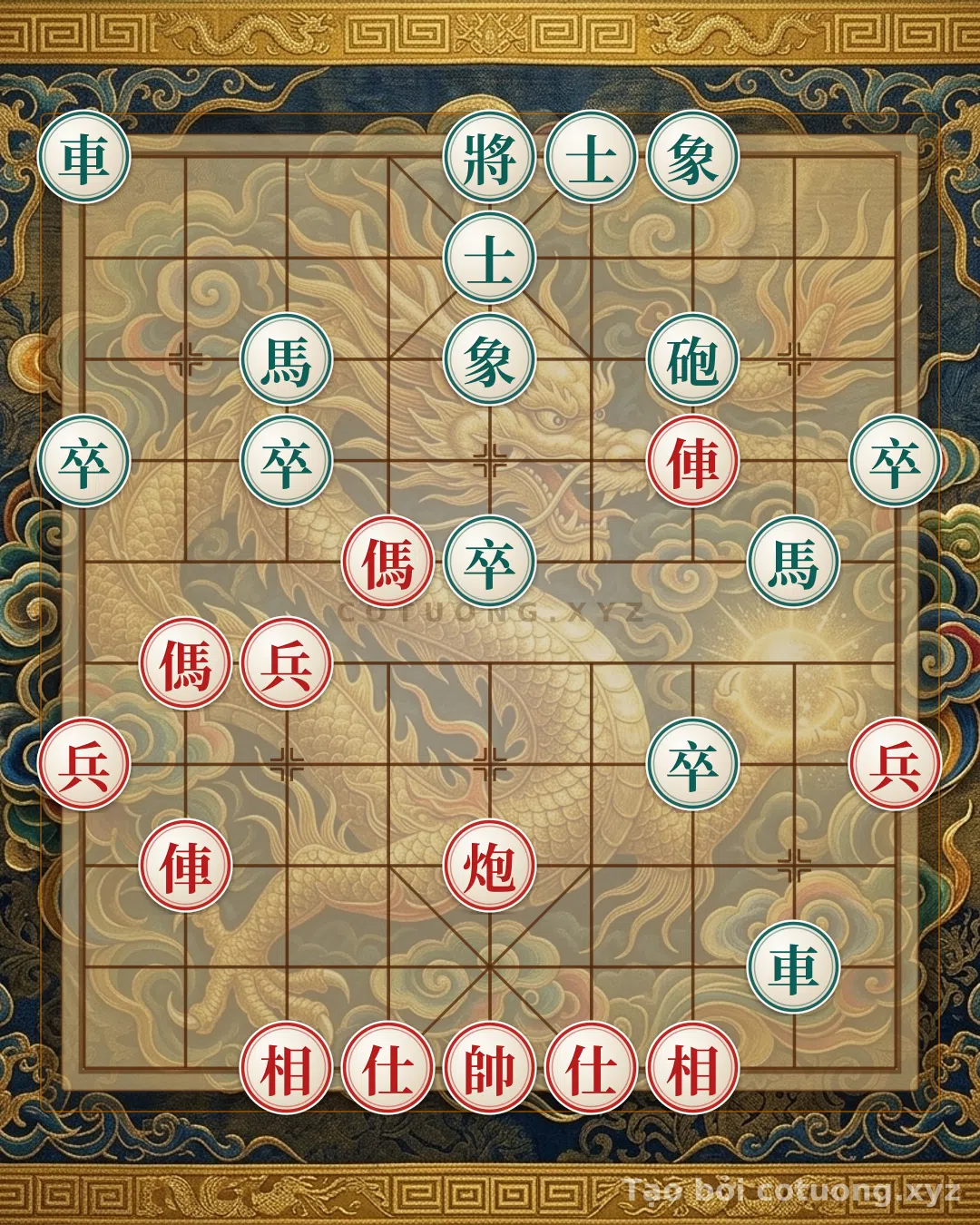 Thế cờ: Trận Đồ Bát Quái: Khi Song Xe Đỏ Giao Tranh Với Biển Chốt Đen Vô Tận — Cờ Tướng Online