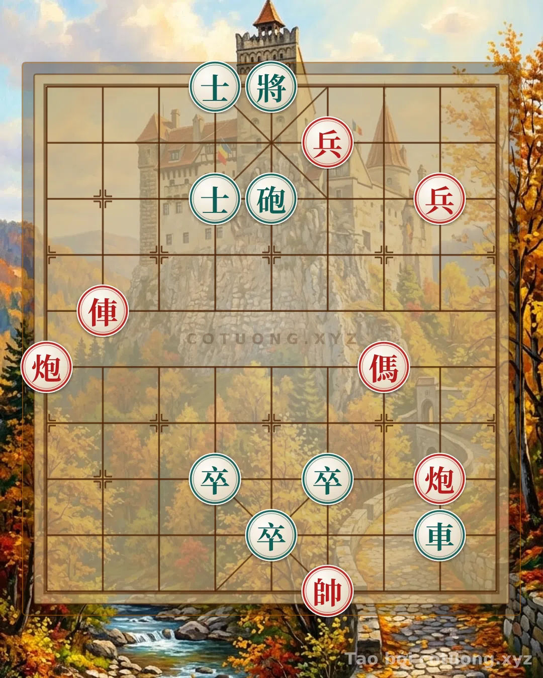 Thử Thách: Ván cờ kỳ bí: Đỏ chớp nhoáng, Đen ngập ngừng - Thế trận 'Song Mã Giao Chân' đầy huyền bí - Bạn có thể giải được?