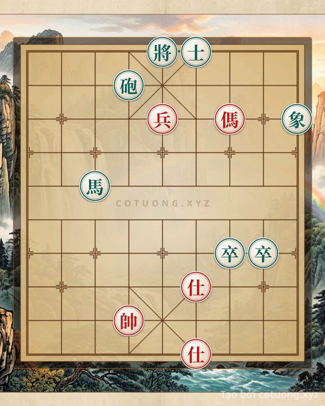 Challenge: Red General Chess: Strategy 'Empty Cannon' and Unexpected Counterattack - Can you solve it?