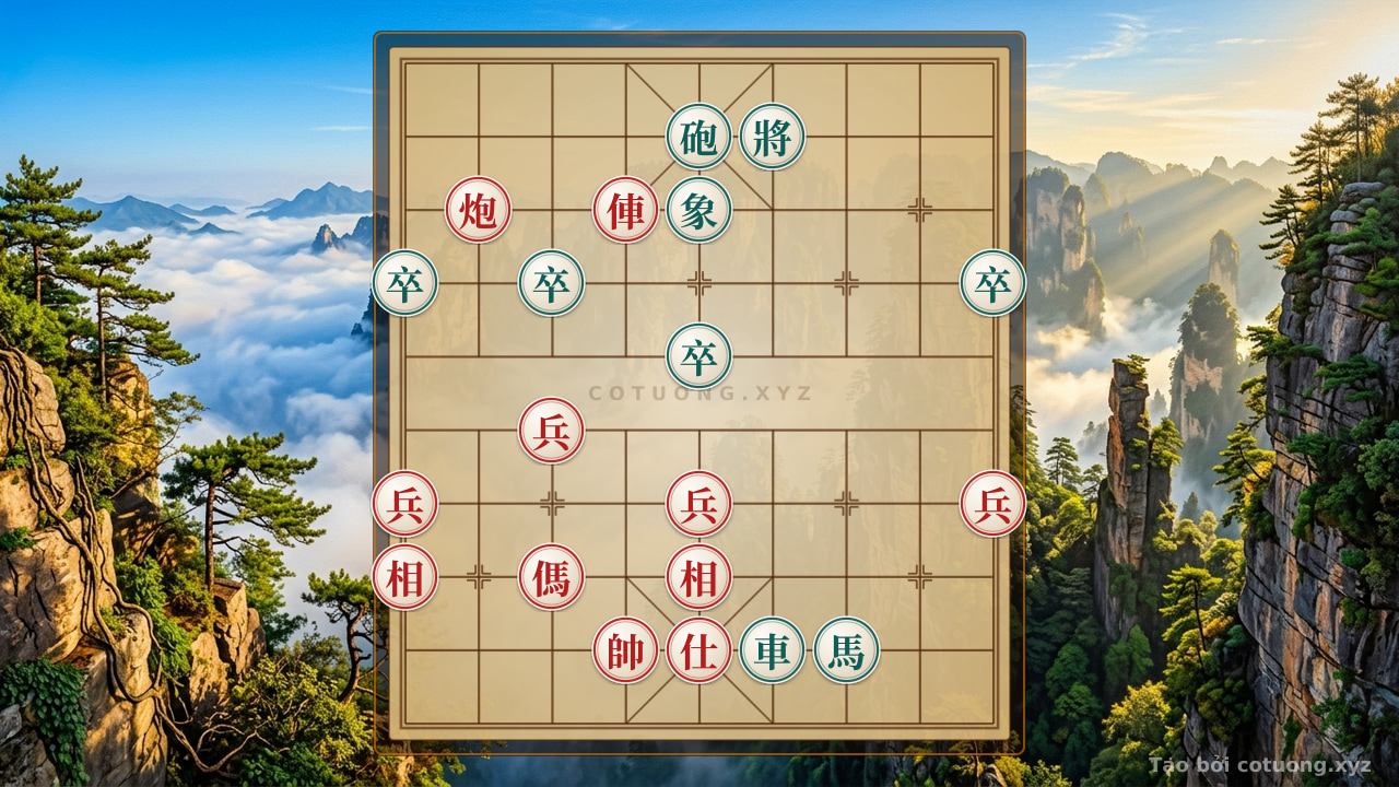 Thế cờ: Classic Counterattack Tips: Red Rook-Cannon-Horse 4-Piece vs. Black Rook-Cannon-Horse 4-Piece in Mythical Endgame — Cờ Tướng Online