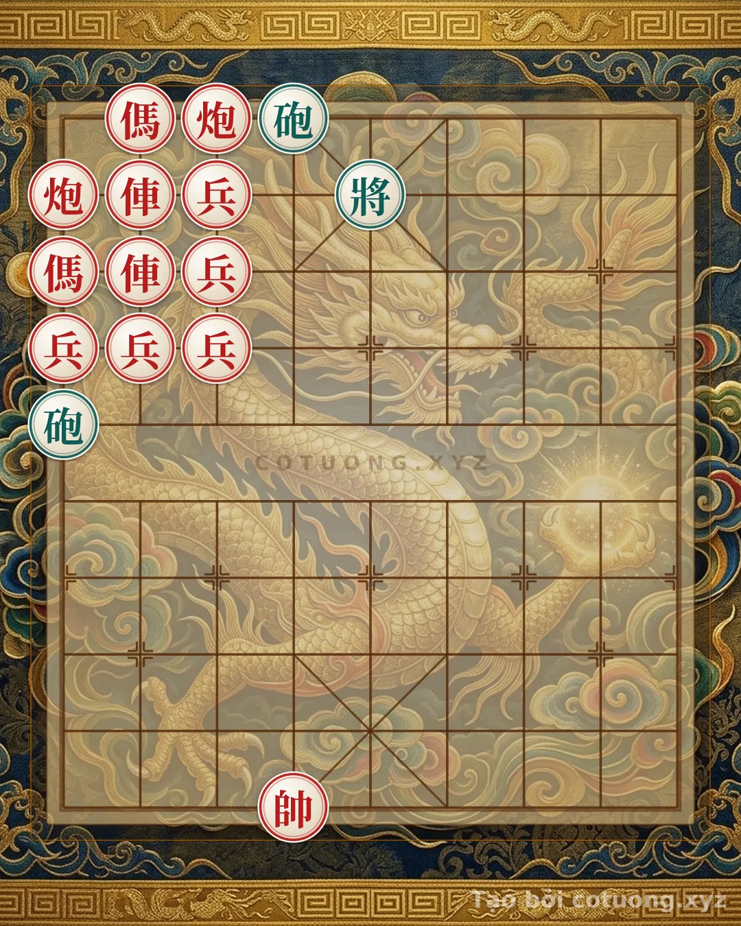 Thế cờ: Red General Chess: Double Horse Legs Strategy, Cannon vs. Empty Fort Victory — Cờ Tướng Online