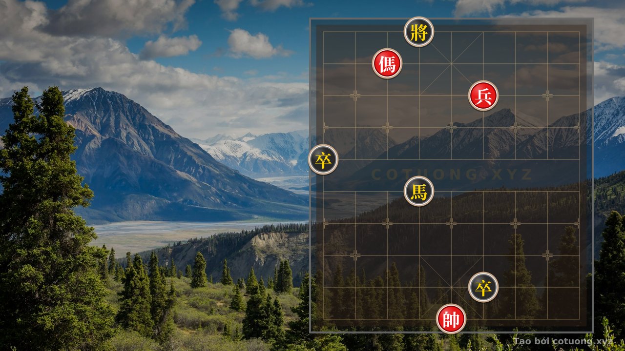 Thế cờ: Red General: Critical Move When Black General Stands on File 4 Rank 10 — Cờ Tướng Online