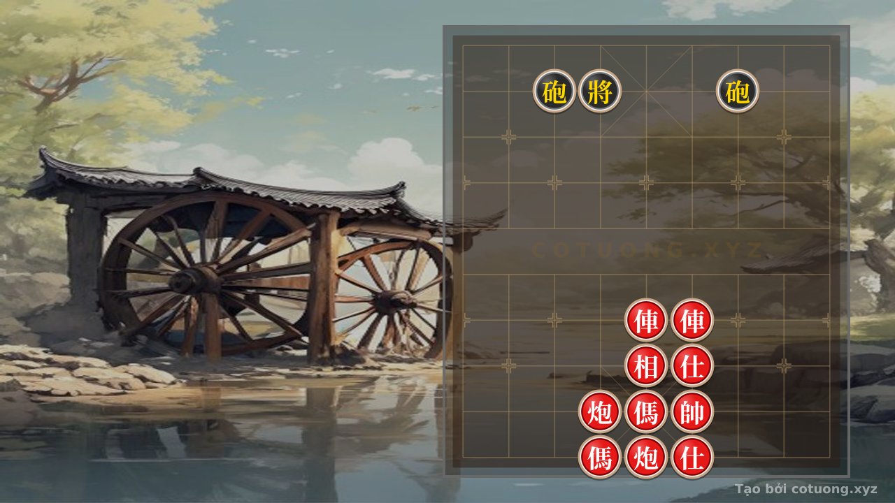 Thế cờ: Red Attacks Black: Cannon and Elephant Storm, Red Chariot Escapes — Cờ Tướng Online