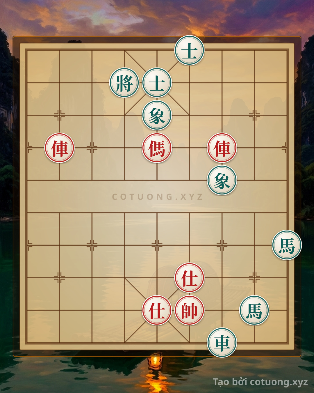 Challenge: The Secret of the Xiangqi Battle: How 2 Red Chariots and a Red Horse Crush 2 Black Horses and 2 Elephants - The Unforeseen Cannon Trap - Can you solve it?