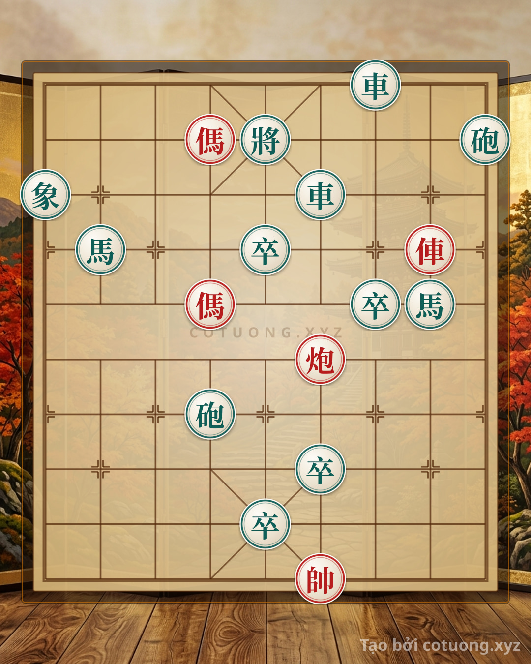 Challenge: Red General Chess: Strategy 'Red Horse Becomes Dead' - Counterattack Skills Like Playing Against AI [Master] - Can you solve it?