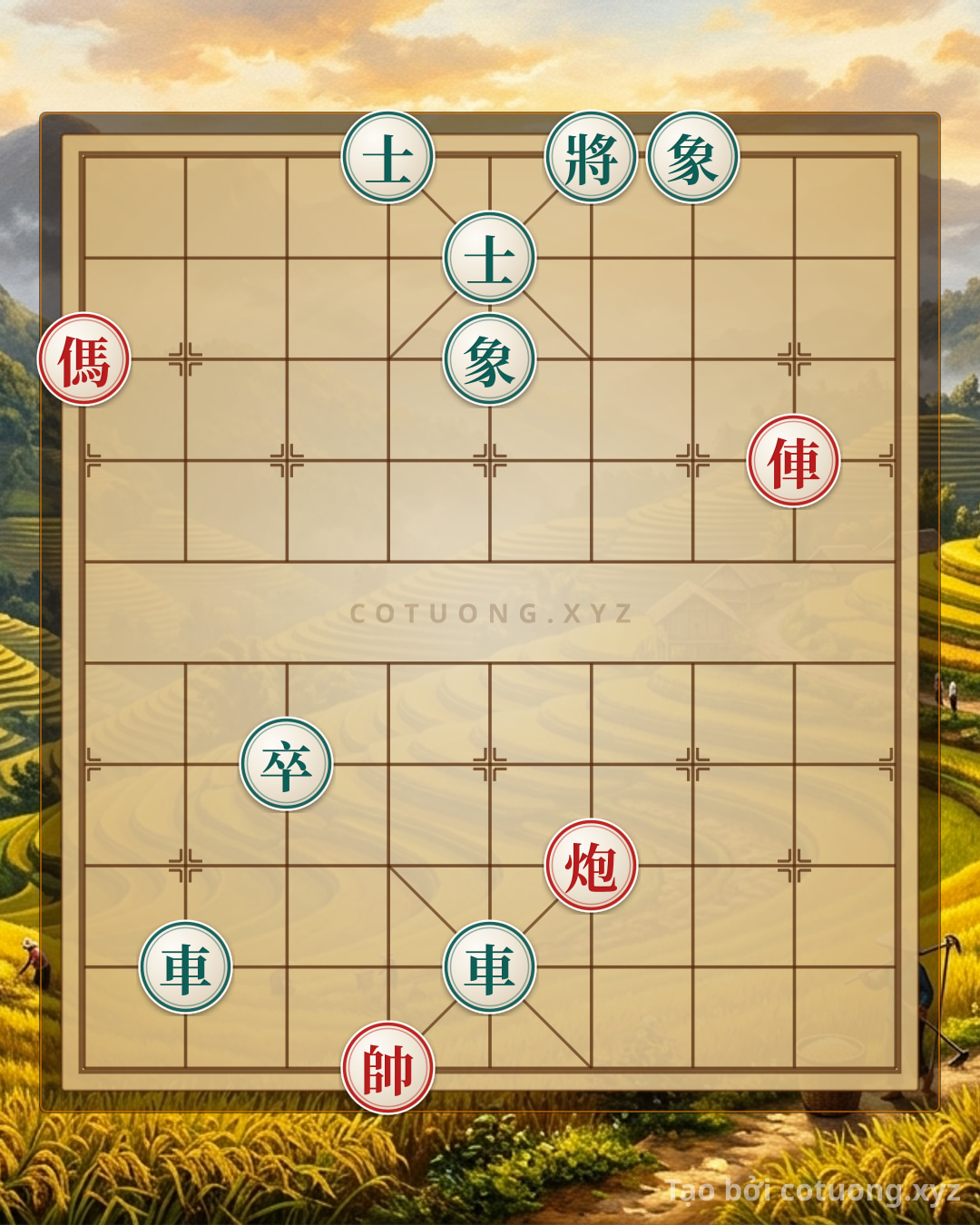 Challenge: 'The Red Army's Stone Attack: 'The Cannon Reveals 3 Pawns Straight into the Black Army's Heart – The 'Forced' Capture of Both Black Rooks' - Can you solve it?