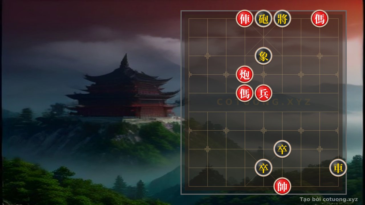 Thế cờ: Checkmate Strategy: Red Rook on 6th Rank - Optimal Defensive Tactics for the Defender — Cờ Tướng Online