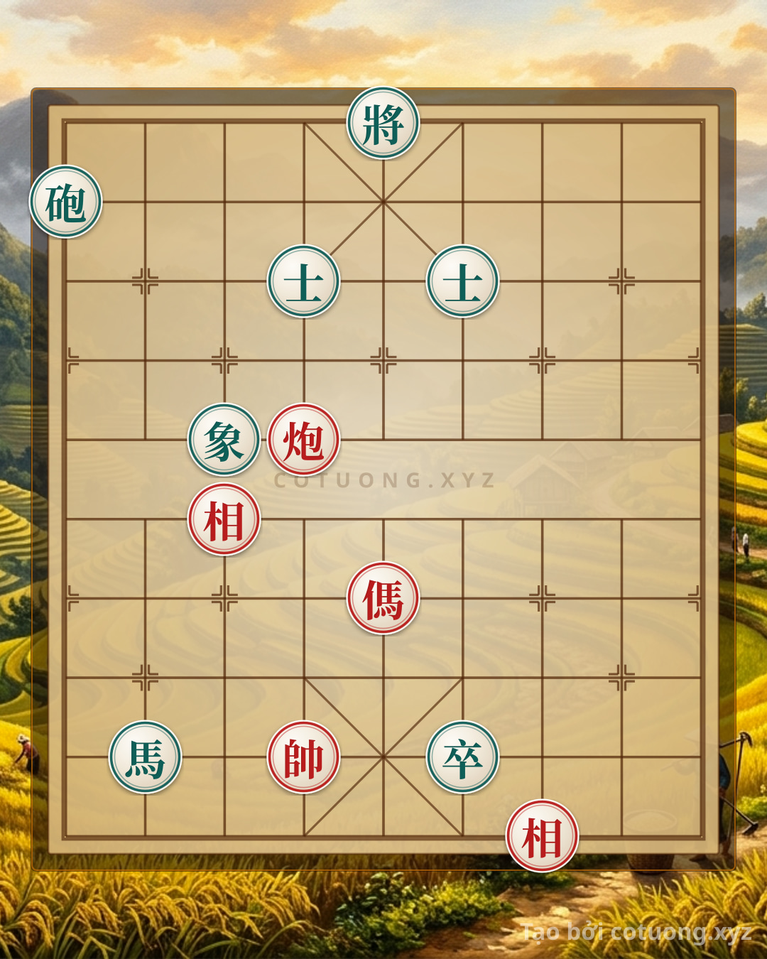 Challenge: Red's Deadly Trap: Red Cannon on the 6th File Threatens the Black General - Can you solve it?