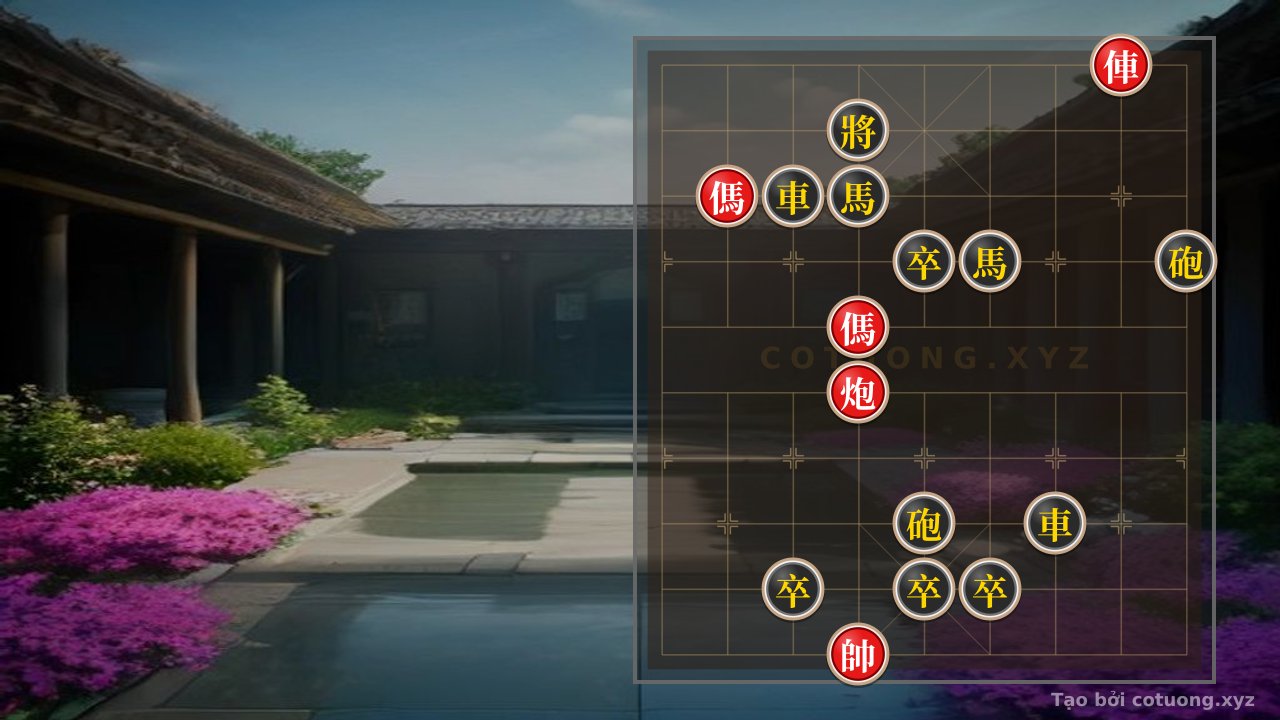 Thế cờ: Xiangqi Master's Secret: Rook Cannon Double Horse vs. 2 Rooks, 2 Cannons, 2 Horses, and 4 Pawns - The Ultimate Strategic Battle — Cờ Tướng Online