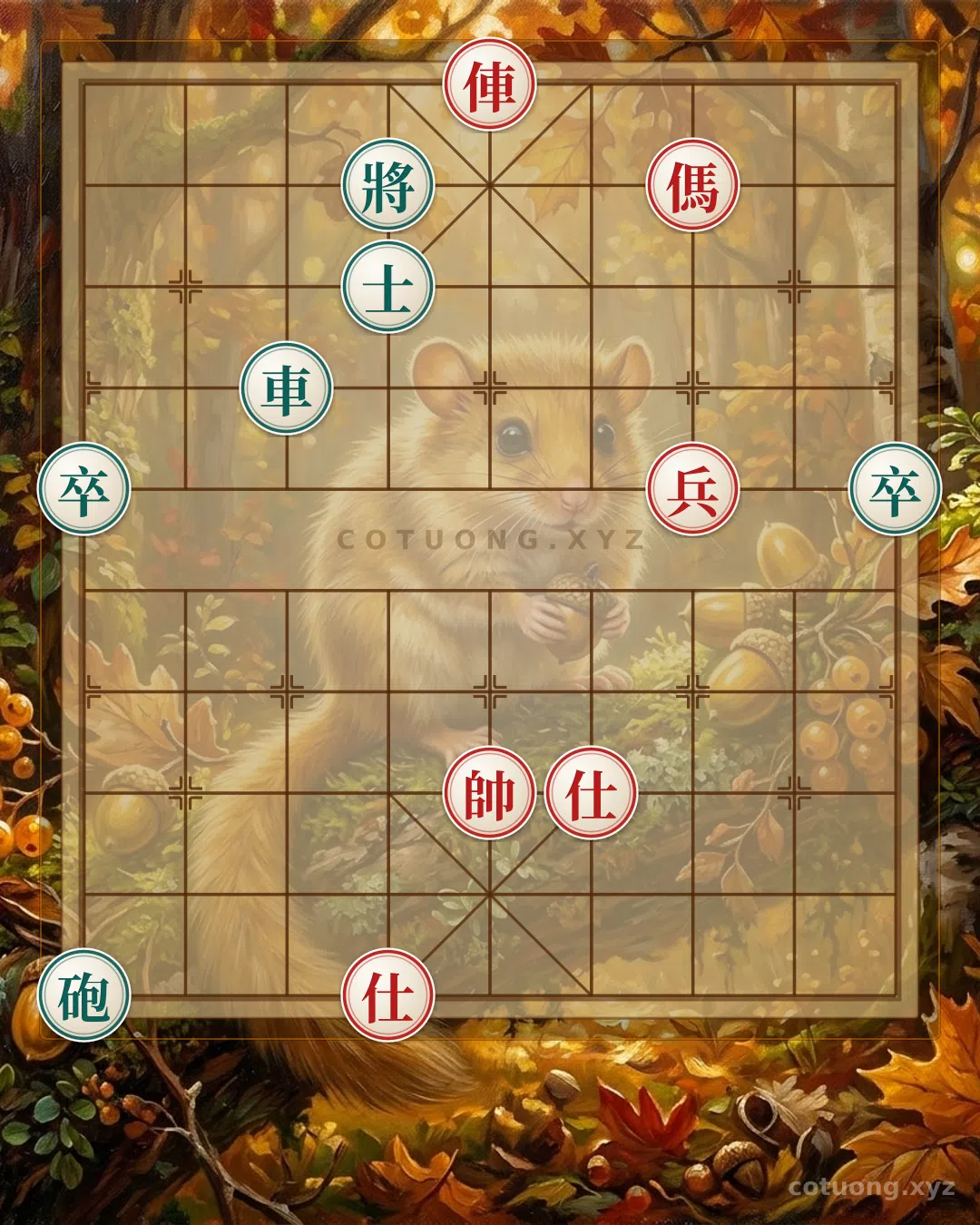 Thế cờ: Xiangqi Master's Secret: The Red Chariot and Horse's Piercing Strike - When the Black General Has No Escape — Cờ Tướng Online