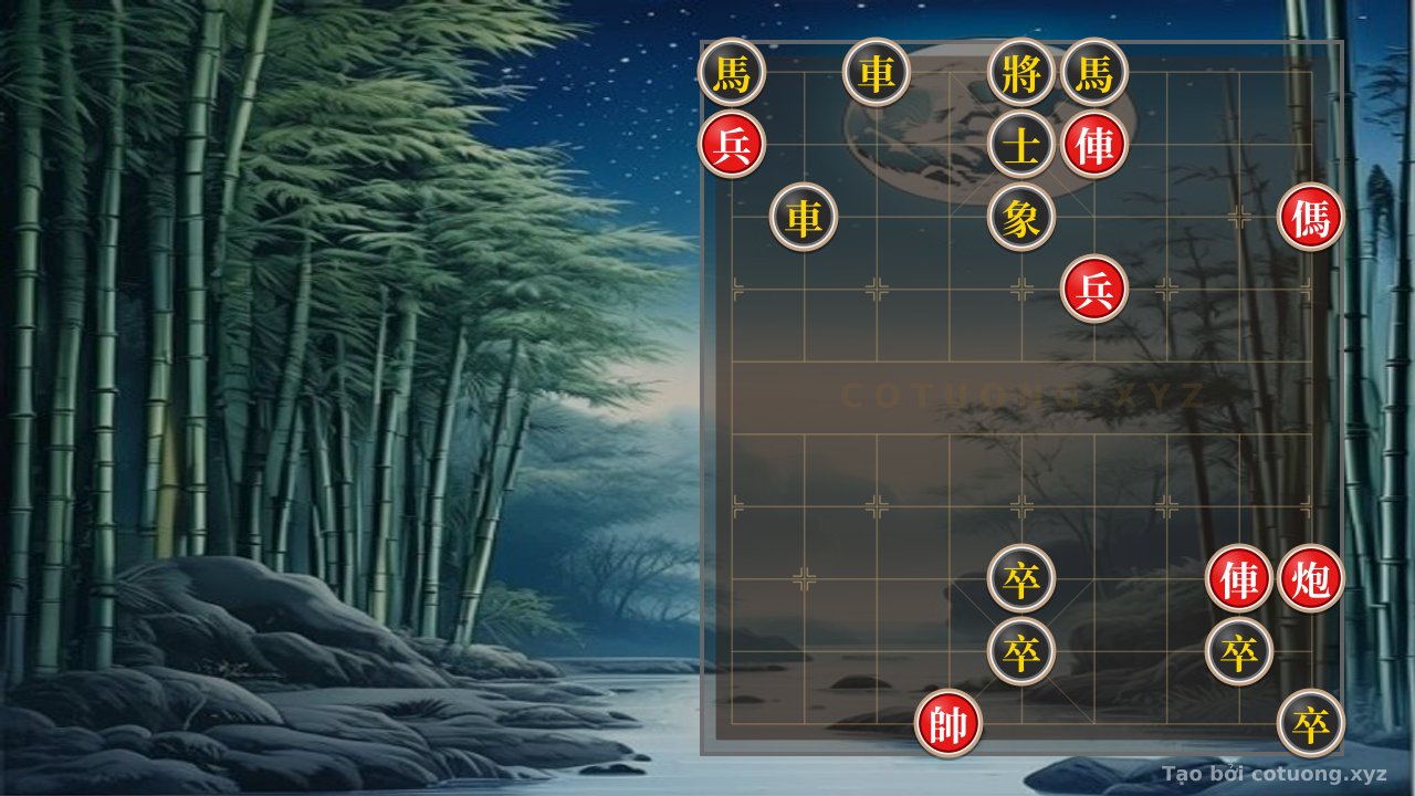 Thế cờ: Xiangqi: The Double Red Horse Formation in the Miraculous Chess Position — Cờ Tướng Online