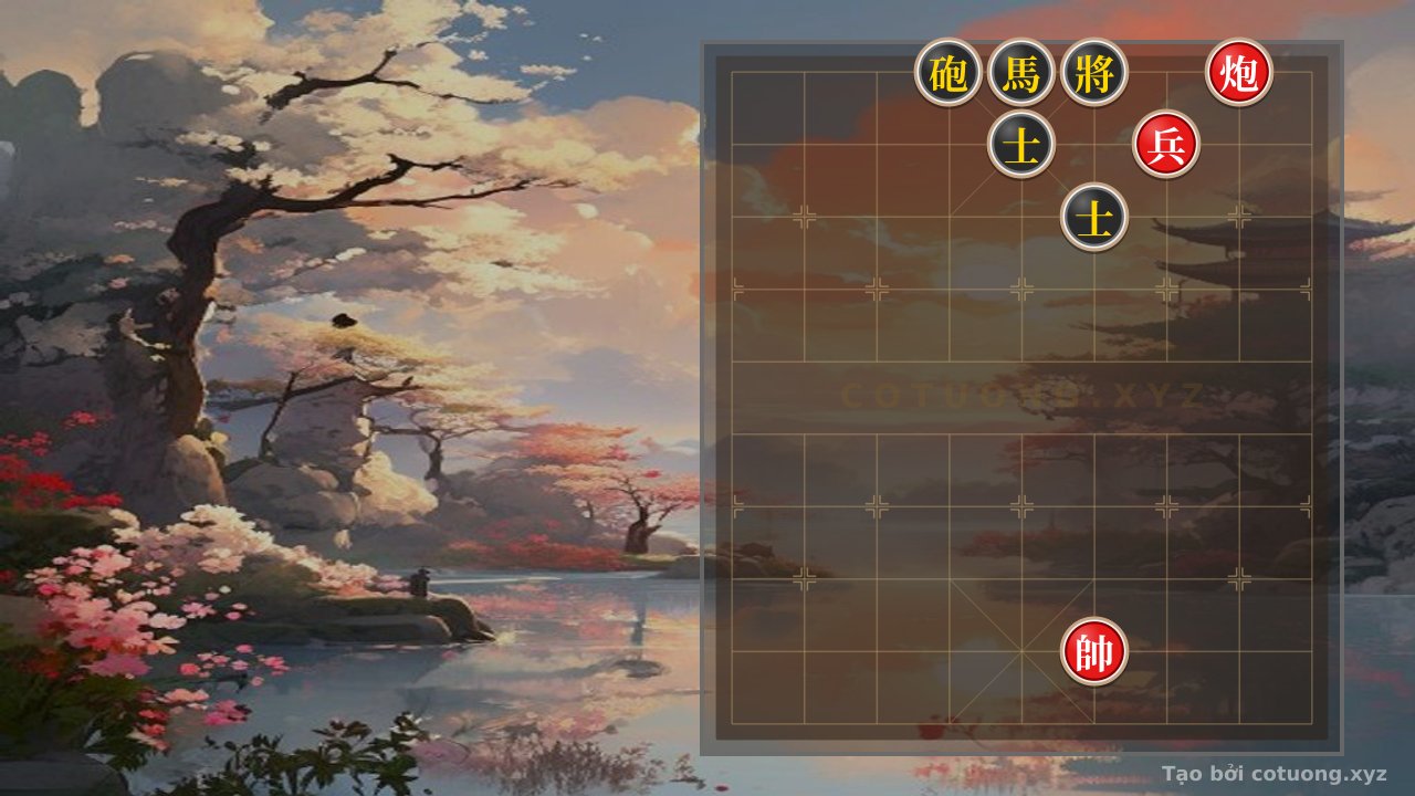 Thế cờ: Red Cannon Shoots Dead Black Advisor: The Extremely Dangerous Sacrifice Strategy in Xiangqi — Cờ Tướng Online