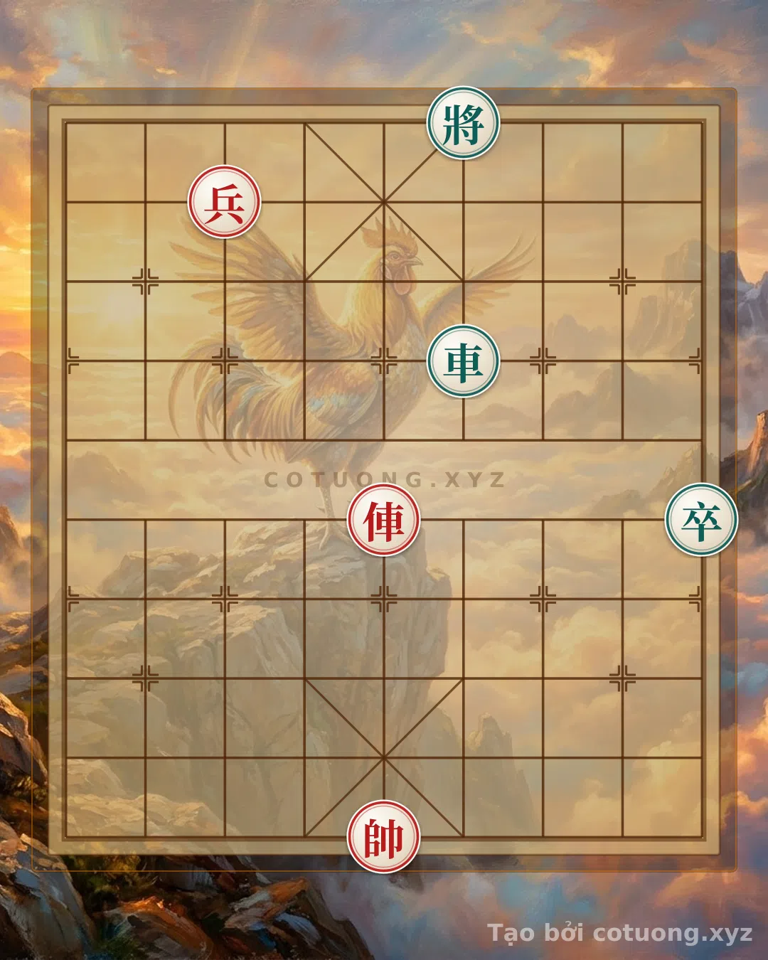 Thế cờ: Black's Trap: Red Rook Exposed at 5-5 - How to Play It? — Cờ Tướng Online