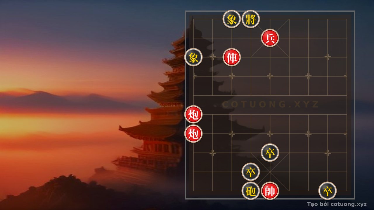 Thế cờ: The 'Red Cannon Empty' Position - Black's Defensive Strategy — Cờ Tướng Online