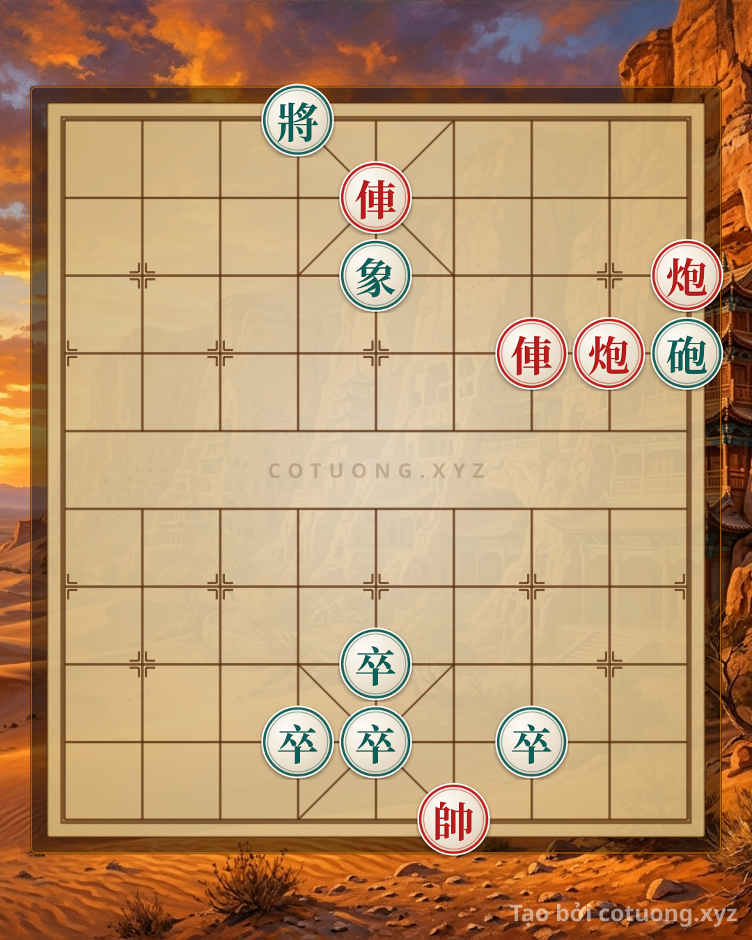 Challenge: Xiangqi: Red's Strategic Attack Against Black's Double Chariot and Cannon Formation - Can you solve it?