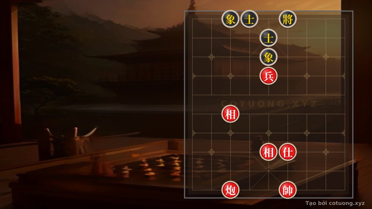 Thế cờ: Red General's First Move: Defensive Tactics and Attacking Strategies in the Mysterious Chess Position — Cờ Tướng Online