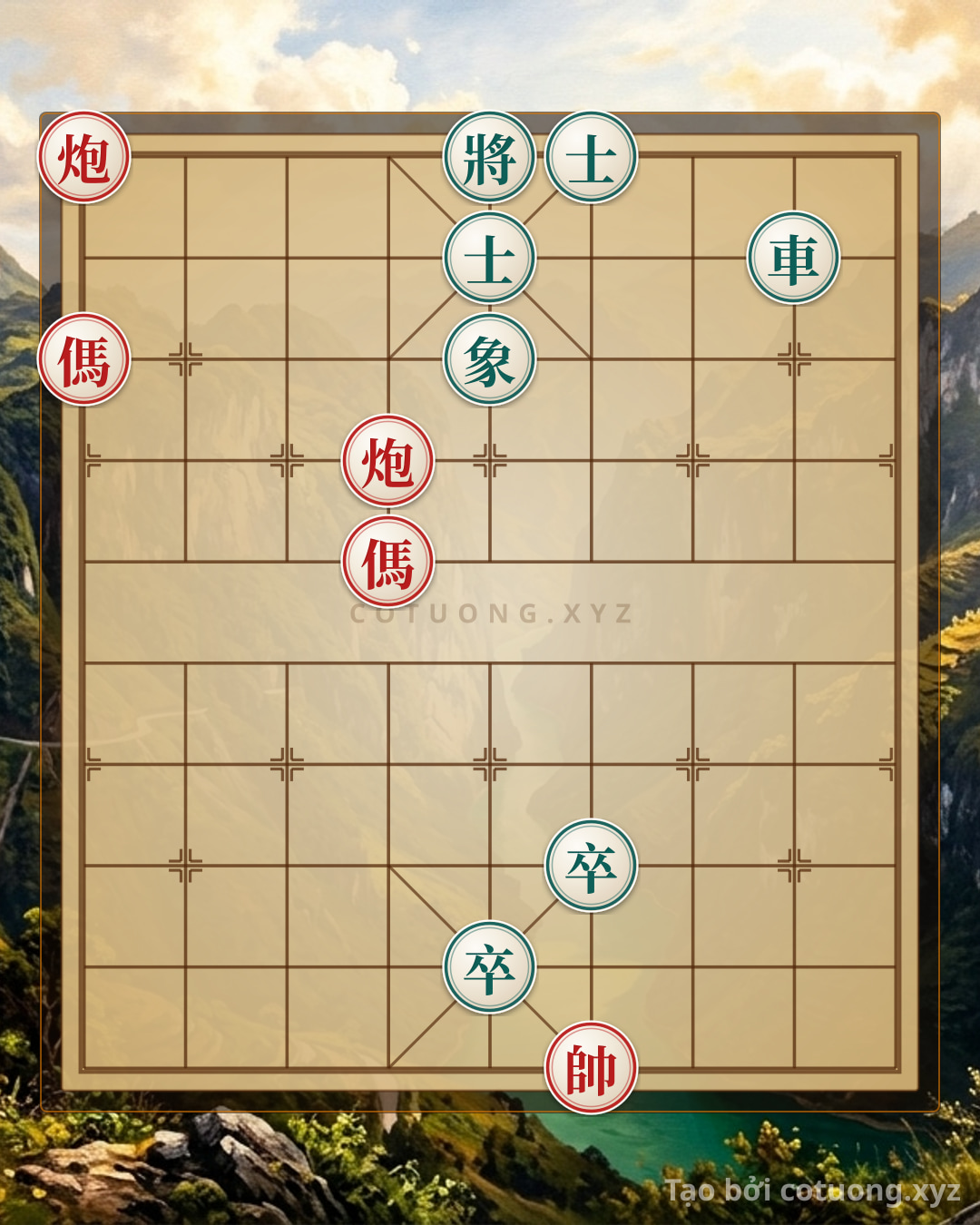 Challenge: 2 pháo - Can you solve it?