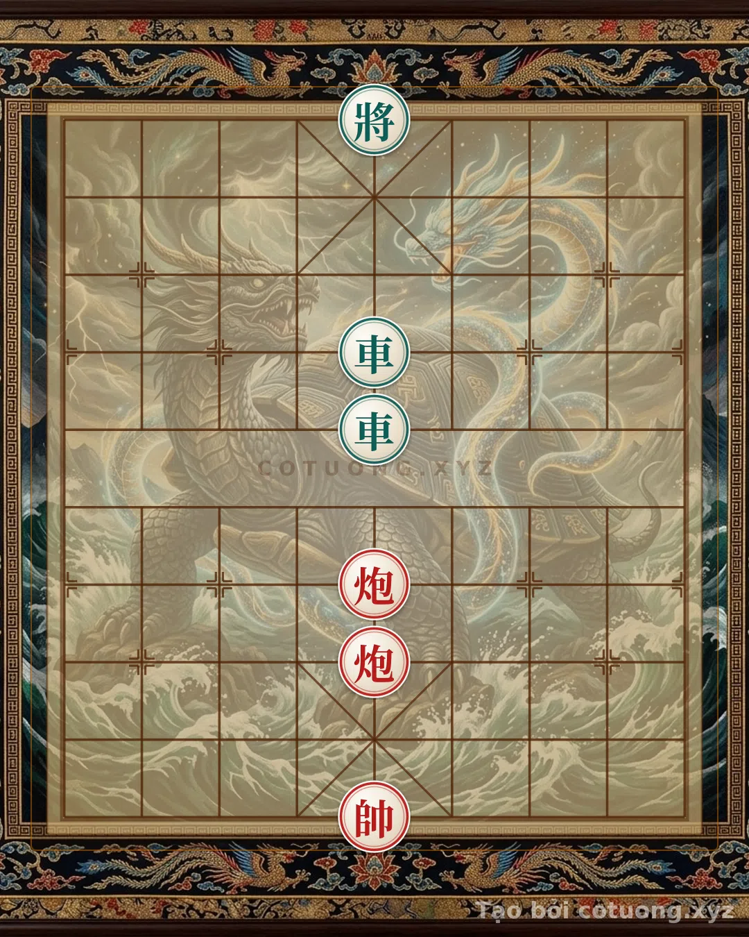 Thế cờ: The Hidden Strategy of 'Double Rook Checkmate': When Art Meets Battle on the Xiangqi Board — Cờ Tướng Online