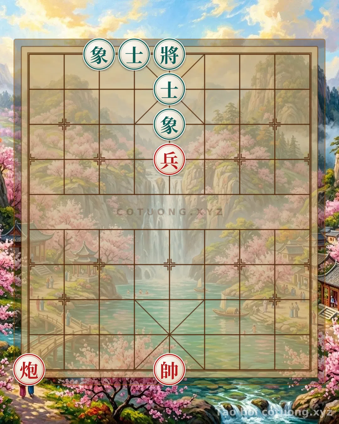 Thế cờ: Cannon Pawn Trap: The Deadly Ambush in the Perilous Chessboard #e96a — Cờ Tướng Online