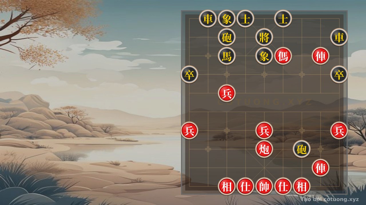 Thế cờ: The Secret of the Double Horse Counterattack: A Strategy to Defeat the Black Cannon from a Classic Chess Position — Cờ Tướng Online