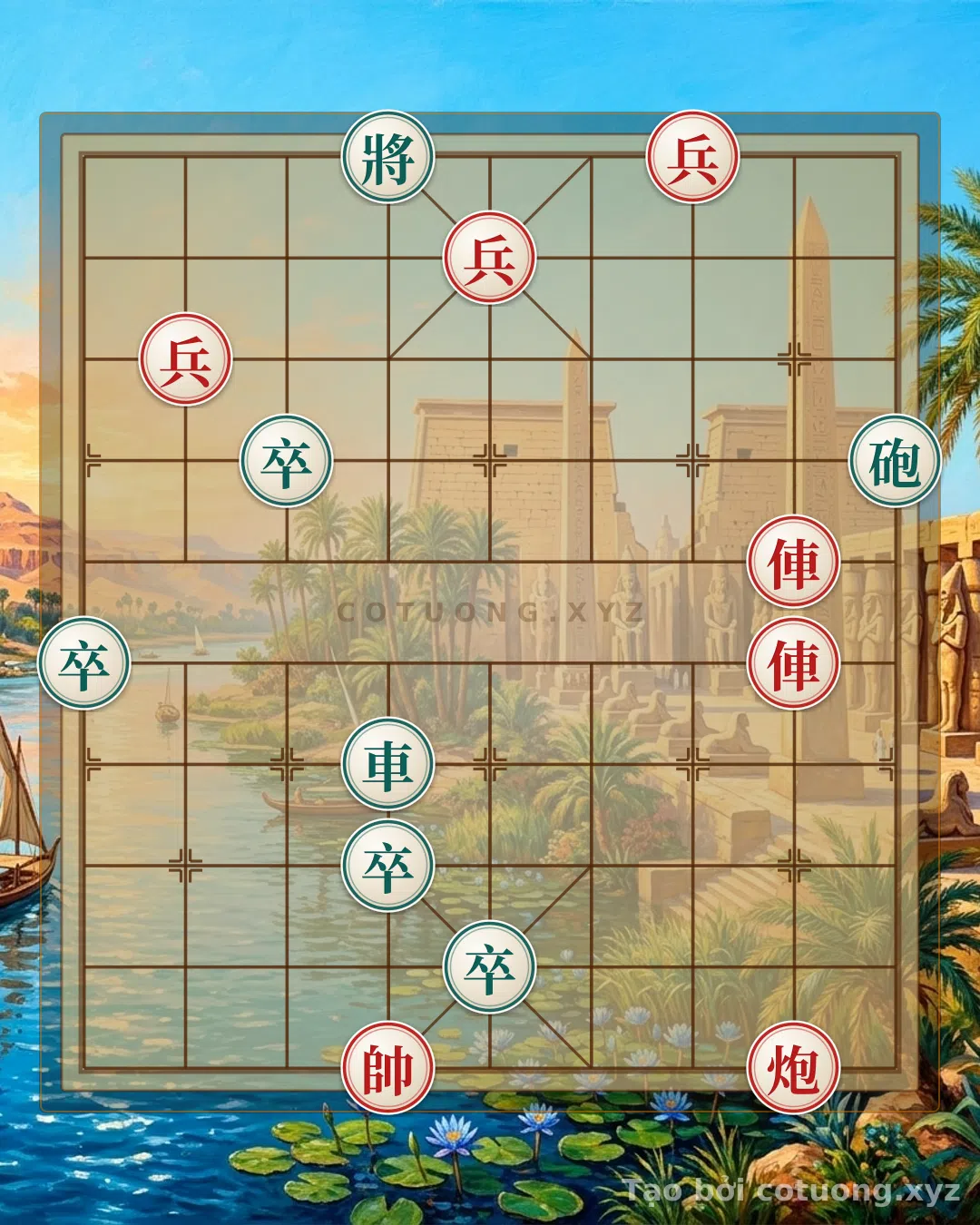 Thế cờ: Red General: Defensive Strategies on the 4th File - First Tips for Beginners — Cờ Tướng Online