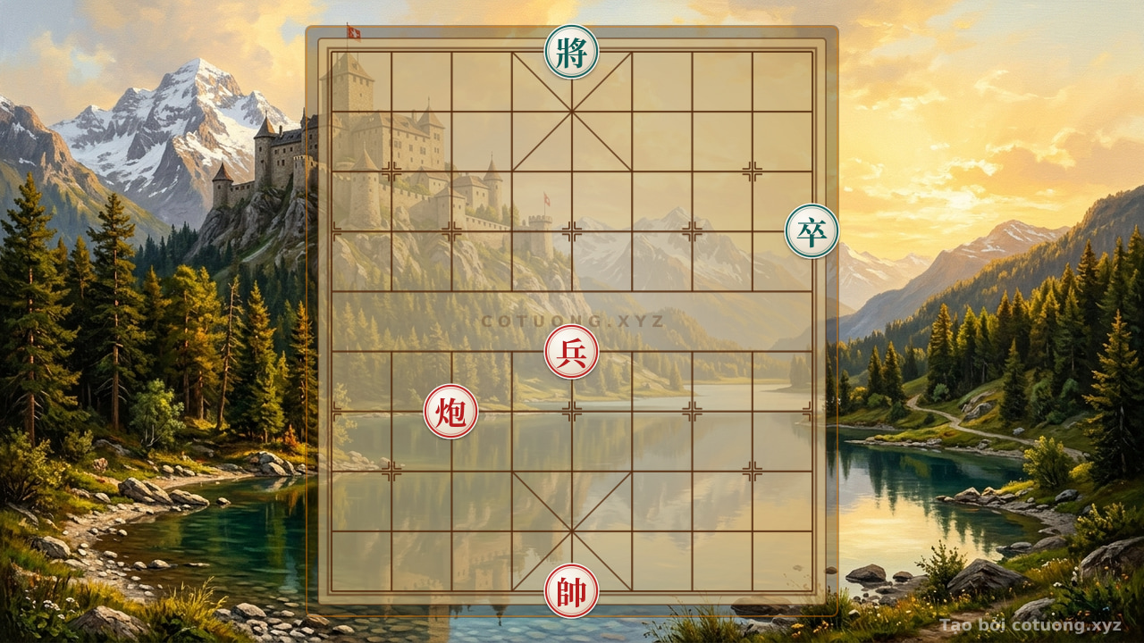Thế cờ: Red Cannon Under Siege: The Deadly Trap in a Simple General's Chess — Cờ Tướng Online