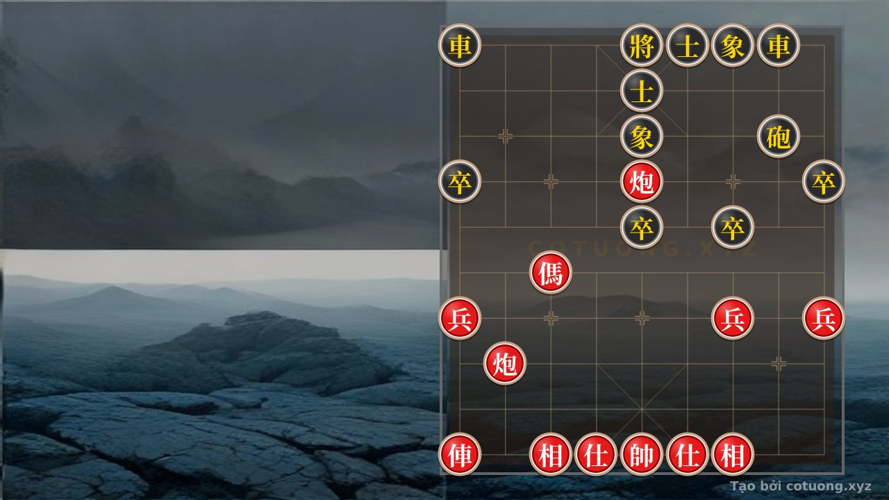 Thế cờ: The Secret of Counterattacking Against the Death Formation: Red's Rook 2Cannons Horse 3Pawns vs. Black's Double Rooks — Cờ Tướng Online