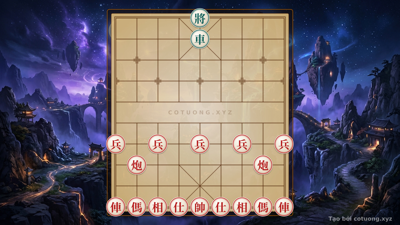Thế cờ: The Secret of 'Five Pawns Break the Chariot' - When Red Deploys the Xichibi Strategy on the Chessboard — Cờ Tướng Online