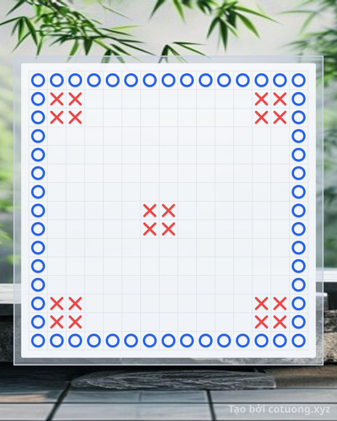 Challenge: Khai trận cờ caro hoa mai - Can you solve it?