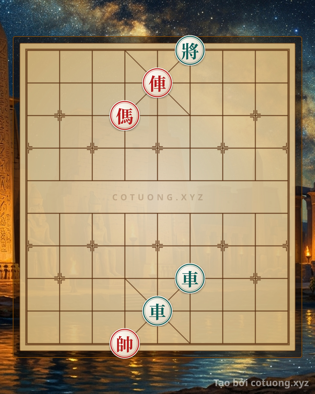 Challenge: Secret Moves: Red Rook and Red Horse in the 1 Rook vs. 2 Rooks Formation - Can you solve it?