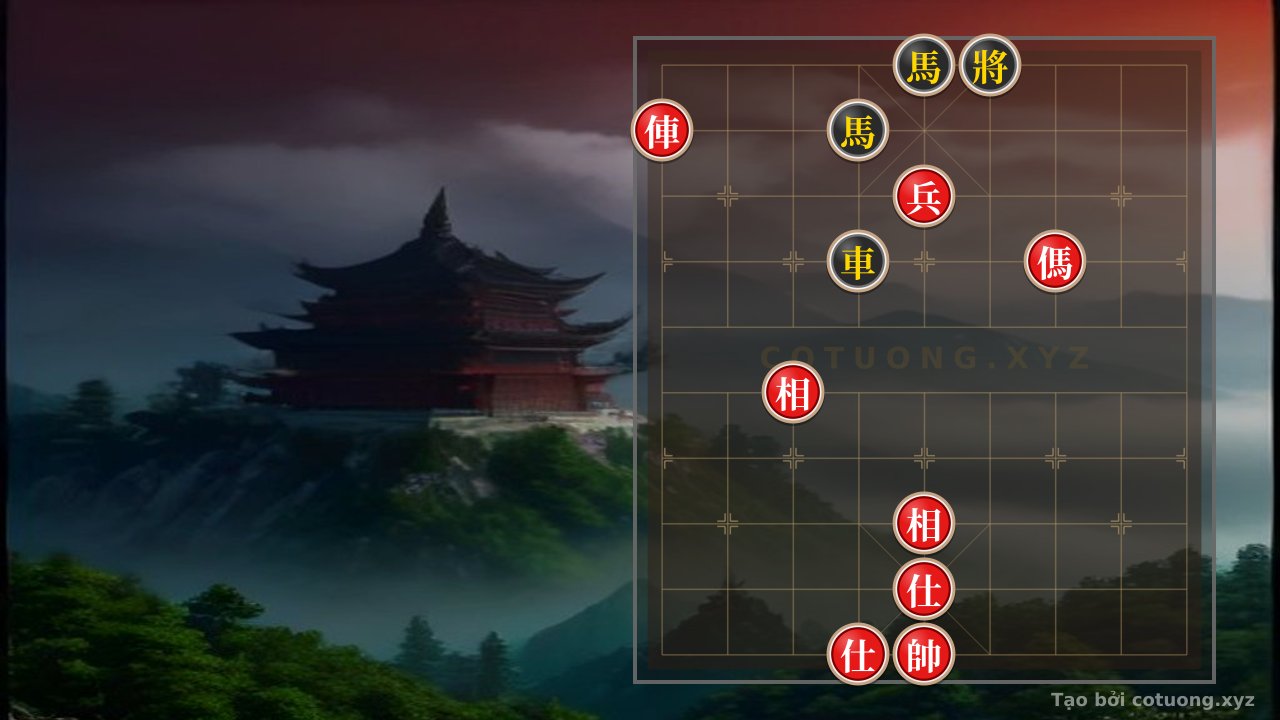 Thế cờ: Xiangqi: Red Chariot Attacks Black Horse - The 'Double Horse Leg' Strategy is Broken — Cờ Tướng Online