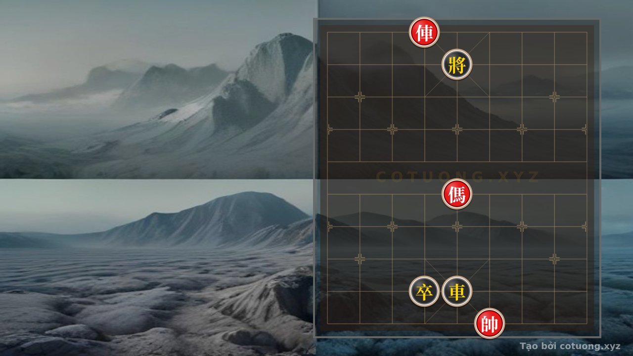 Thế cờ: 'Chess God's Chariot: Strategic Speed Battle with Interlocking Horses in Online Xiangqi' — Cờ Tướng Online