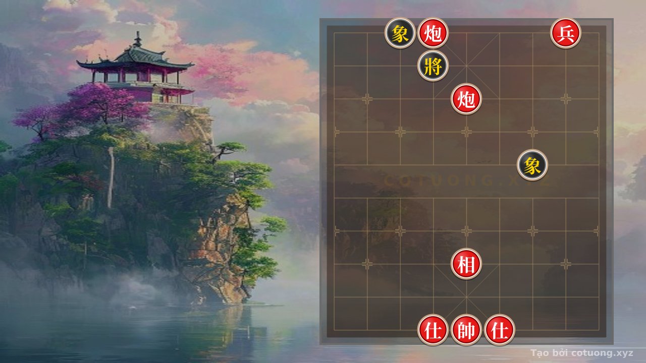 Thế cờ: Xiangqi Wonder: Red's Aggressive, Black's Retreat - A Captivating 1/10 Chess Position — Cờ Tướng Online