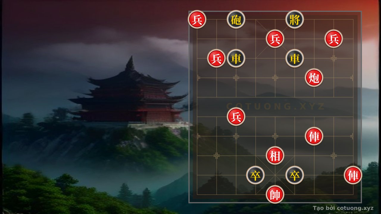 Thế cờ: Xiangqi: Red Forces Crush Black in the 'Black Cannon Trapped' Strategy — Cờ Tướng Online