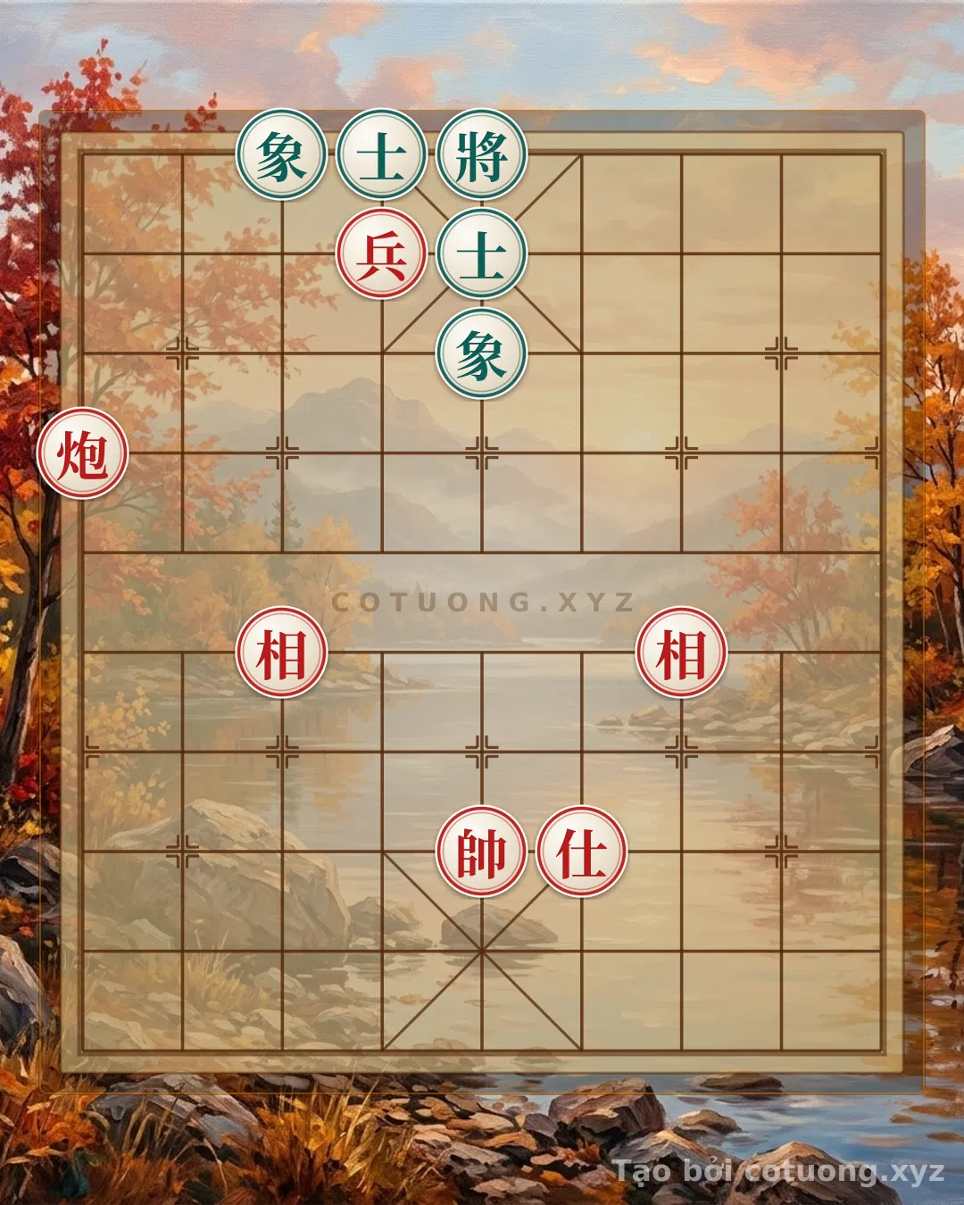 Thử Thách: Thế Cờ Tướng: 'Pháo Đỏ Lộ 9' - Một Bước Nhảy Vượt Qua Thời Gian - Bạn có thể giải được?
