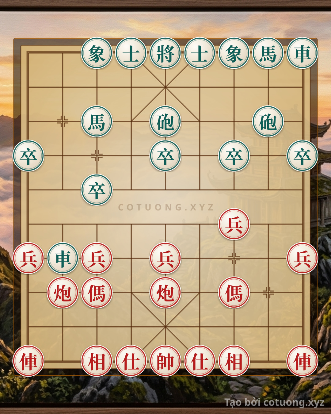 Challenge: Song xa pháo giáp công đoạt tướng - Can you solve it?