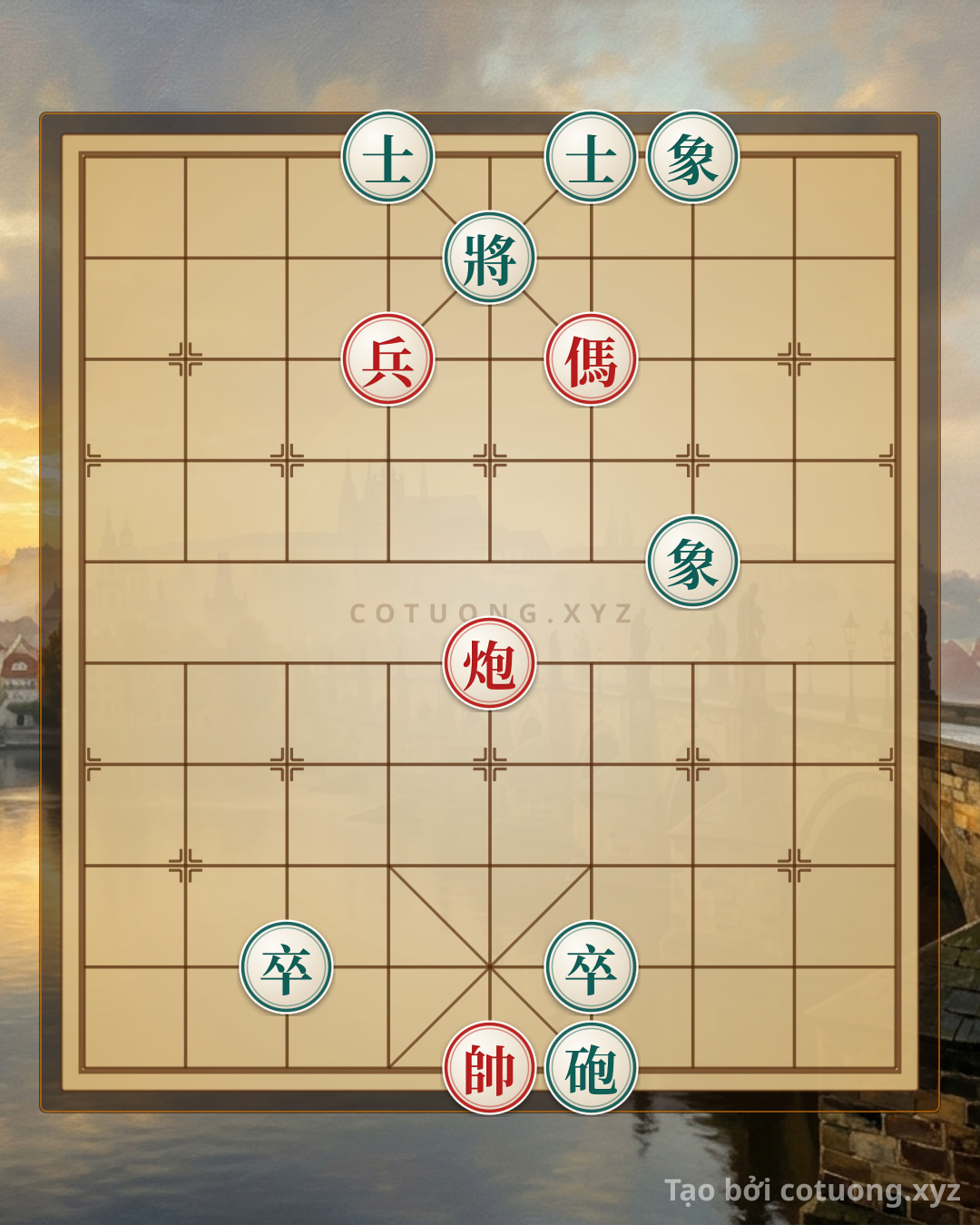 Challenge: Red General: The Strategic Annihilation of Black in the 'Empty Cannon' Formation - Can you solve it?