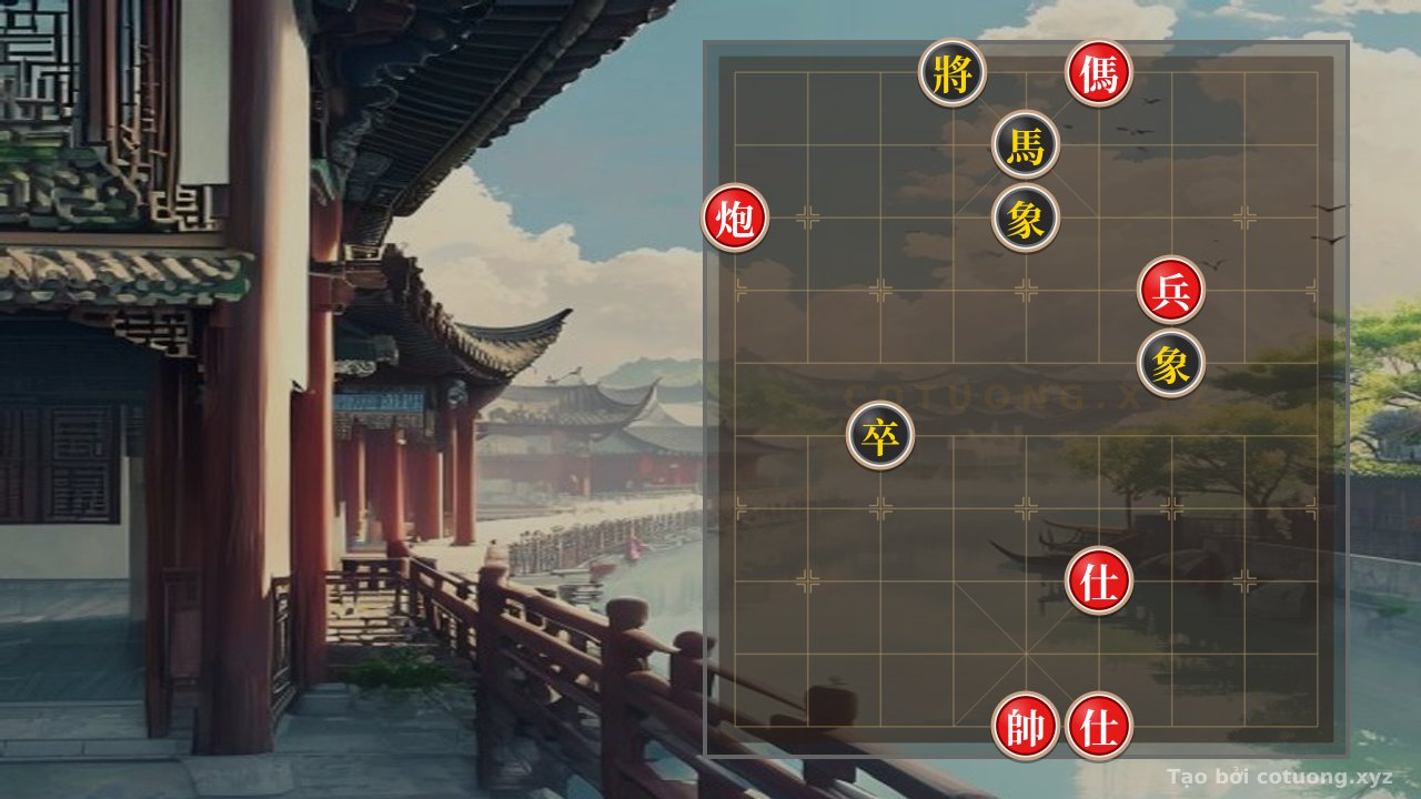 Thế cờ: Classic Checkmate: Red Rook Horse Chariot vs. Black Horse Elephant Chariot - Winning Strategies in a Bloody Formation — Cờ Tướng Online