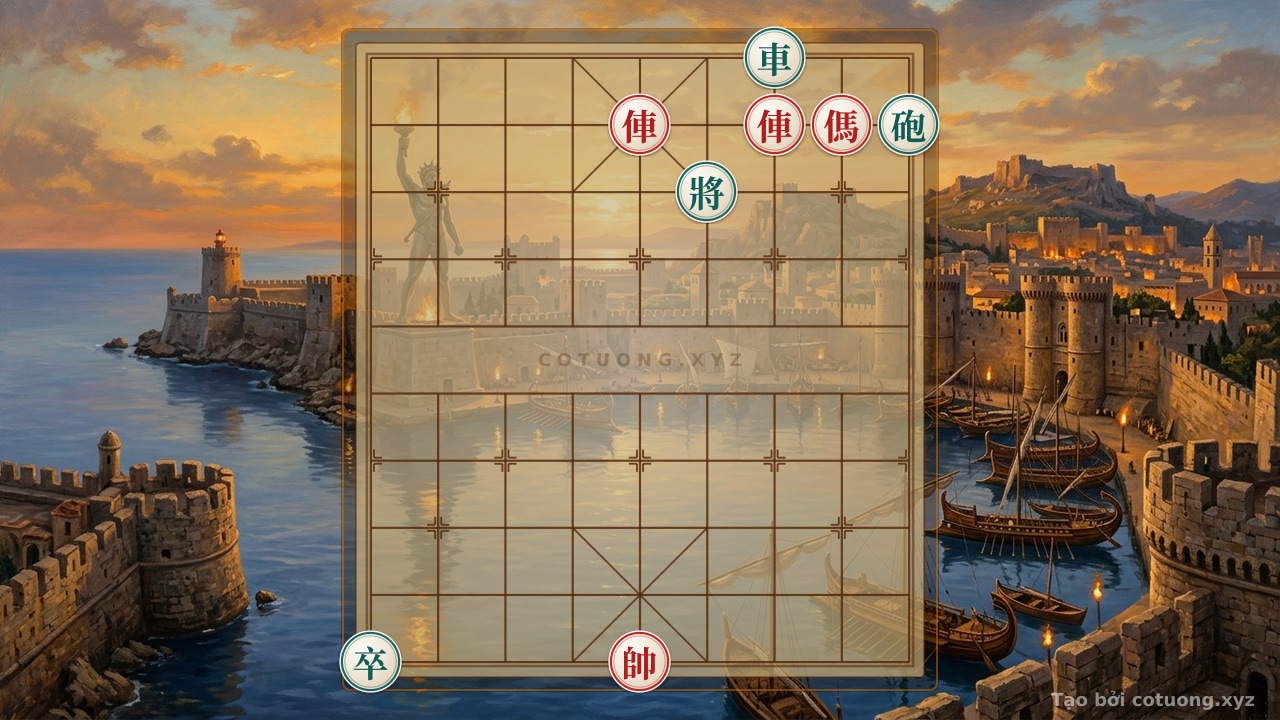 Thế cờ: Red Chariot 'File 5' - Deadly Arrangement: Defensive and Counterattack Tactics — Cờ Tướng Online