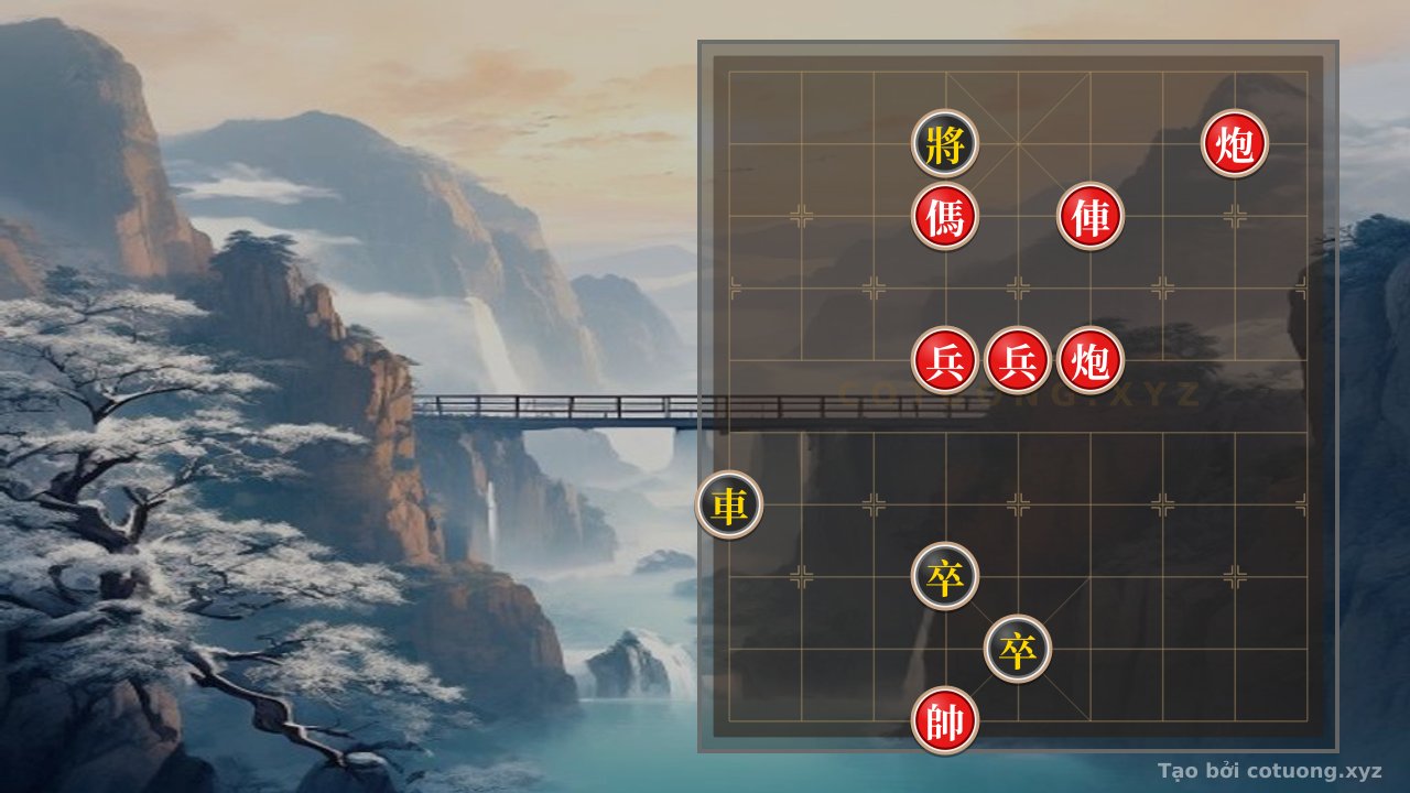 Thế cờ: The 'Lộ Thương Khẩn Trọng' Formation - Analyzing Black's Strategic Moves in a Dominant Position — Cờ Tướng Online
