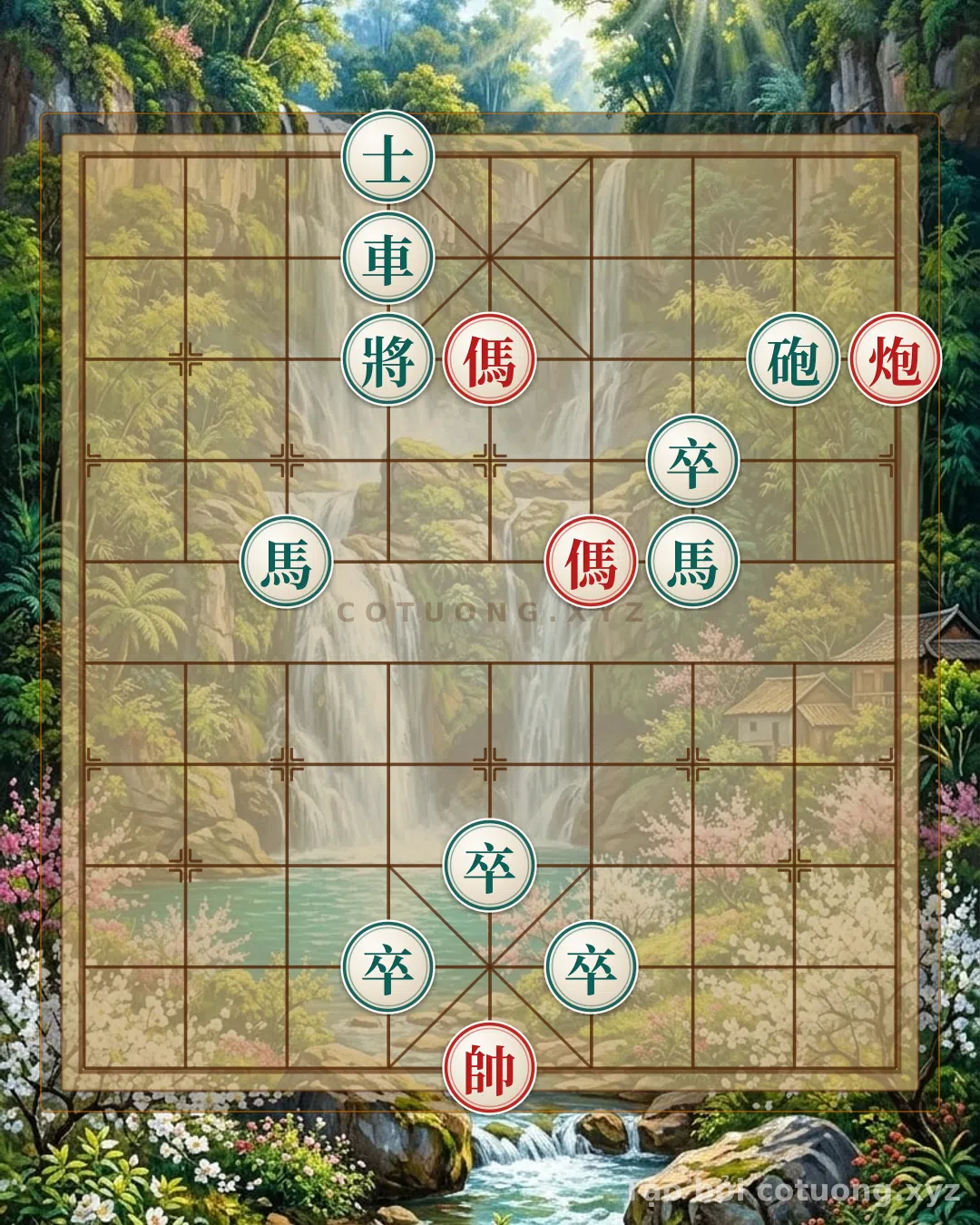 Challenge: Xiangqi: Double Horse Formation - How to Defeat the Black Cannon - Can you solve it?