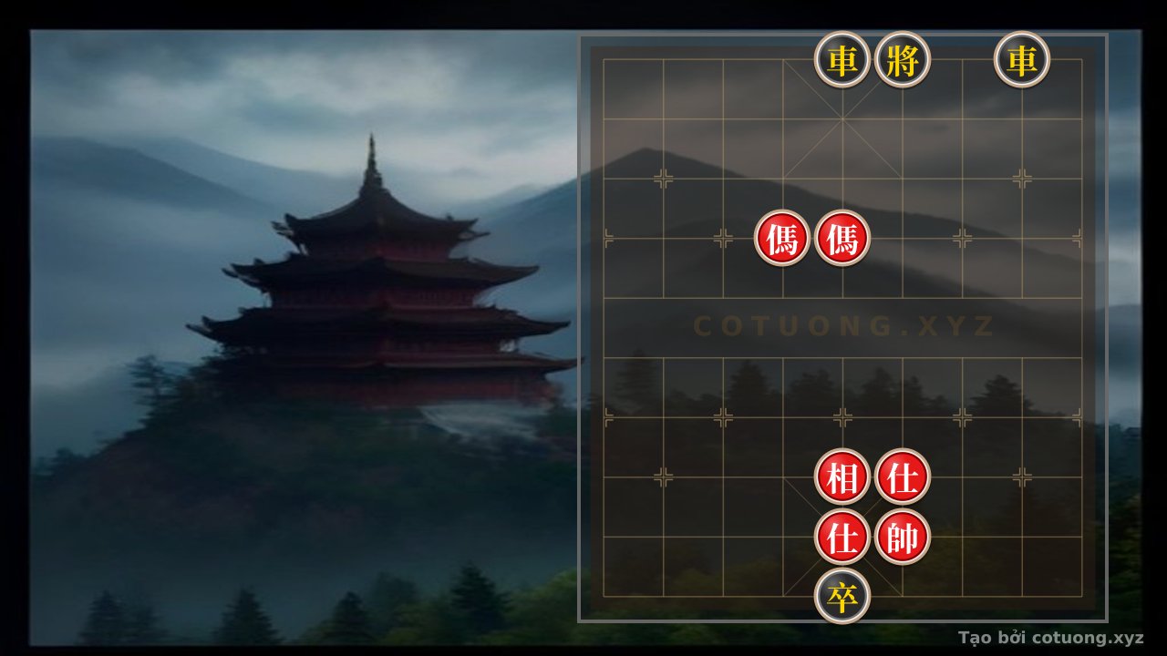 Thế cờ: Red Horse Shooting Black Chariot: Extremely Dangerous Offensive Strategy — Cờ Tướng Online